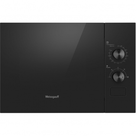 Встраиваемая микроволновая печь Weissgauff HMT-456 20л. 600Вт, черная - фото 1