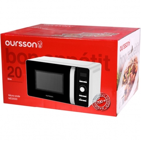 Микроволновая Печь Oursson MD2033/WH 20л. 700Вт белый/черный - фото 13