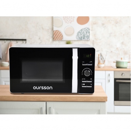 Микроволновая Печь Oursson MD2033/WH 20л. 700Вт белый/черный - фото 14