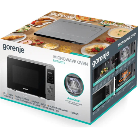 Микроволновая Печь Gorenje MO20A3T4 20л. 700Вт серый - фото 11