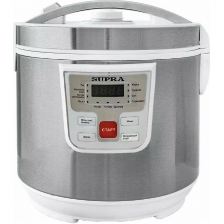 Мультиварка Supra MCS-4114 5л 900Вт серебристый/белый - фото 6
