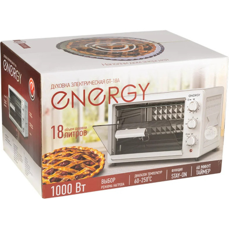 Духовка электрическая ENERGY GT-18A (1000 Вт, 18л) - фото 4