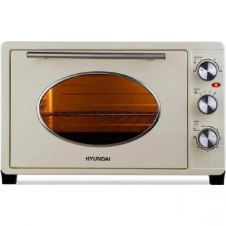 Мини-печь Hyundai MIO-HY084 33л. 1500Вт бежевый/хром