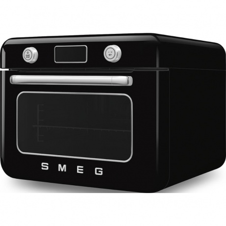 Мини-печь Smeg COF01BLEU черная - фото 2