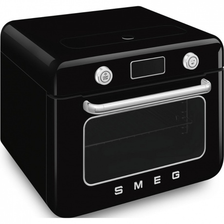 Мини-печь Smeg COF01BLEU черная - фото 3