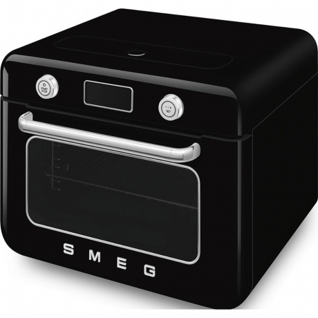 Мини-печь Smeg COF01BLEU черная - фото 4