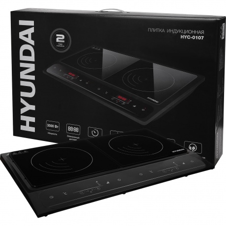 Плитка индкционная Hyundai HYC-0107 черный - фото 8