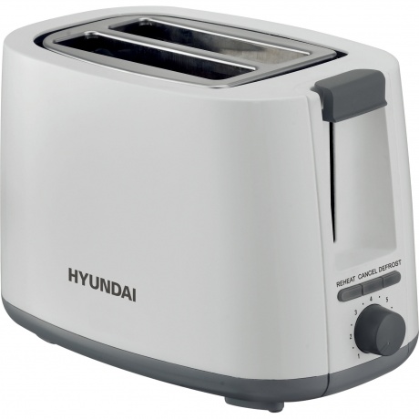 Тостер Hyundai HYT-2301 800Вт белый/серый - фото 1