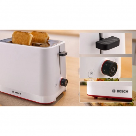 Тостер Bosch TAT 3M121, белый - фото 8