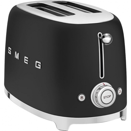 Тостер Smeg TSF01BLMEU матовый черный - фото 1