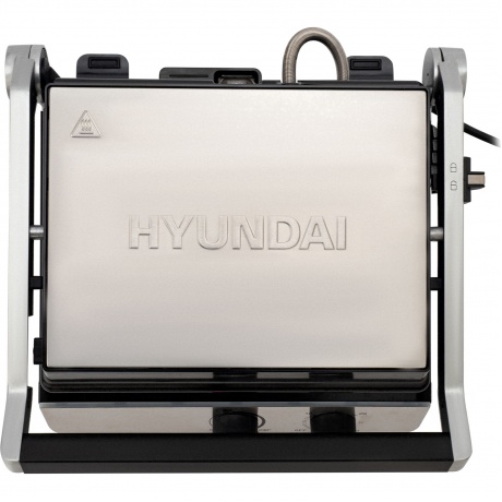Электрогриль Hyundai HYG-5047 2200Вт серебристый/черный - фото 8