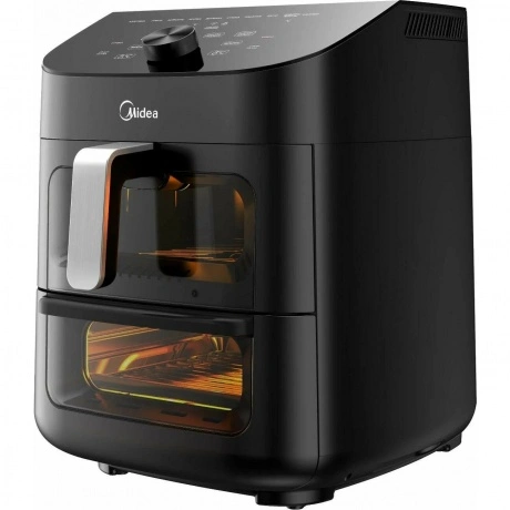 Аэрогриль Midea MAF-CY110A 11л 1550Вт черный/серебристый