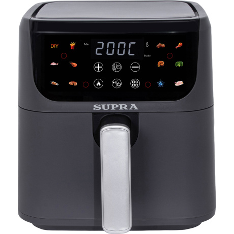 Аэрогриль Supra GS-7630 4.5л 1500Вт серый - фото 2