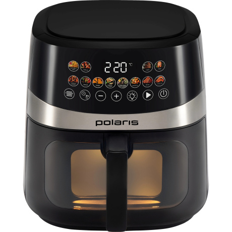 Аэрогриль Polaris PAF 8005W 7.5л 1800Вт черный (026987) - фото 2