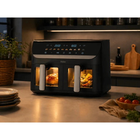 Аэрогриль Haier HAF-702 5.5л 2300Вт черный (FZ03Q9M01RU) - фото 11