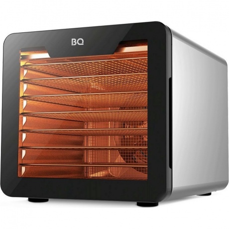 Сушилка для овощей и фруктов BQ FD9000 Черный-стальной - фото 1