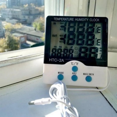 Метеостанция Kromatech HTC-2A, с часами и внешним датчиком - фото 5