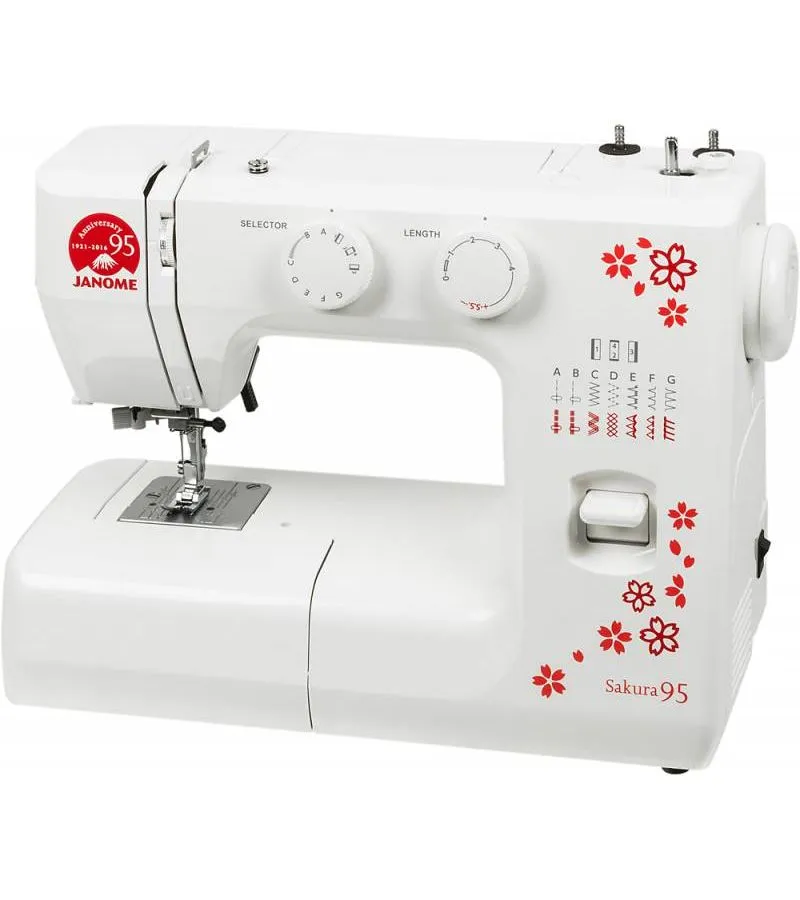 Швейная машина Janome Sakura 95 белый/цветы - фото 3