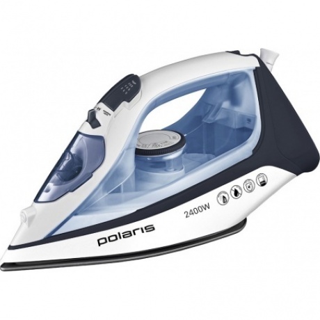 Утюг Polaris PIR 2483K белый/синий - фото 1