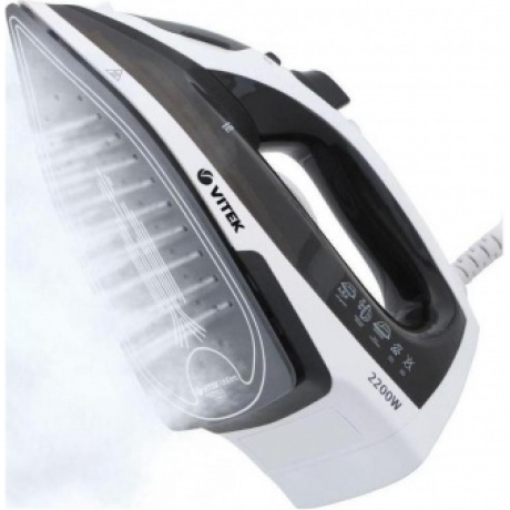Утюг Vitek VT-8338 2200Вт черный/белый - фото 6