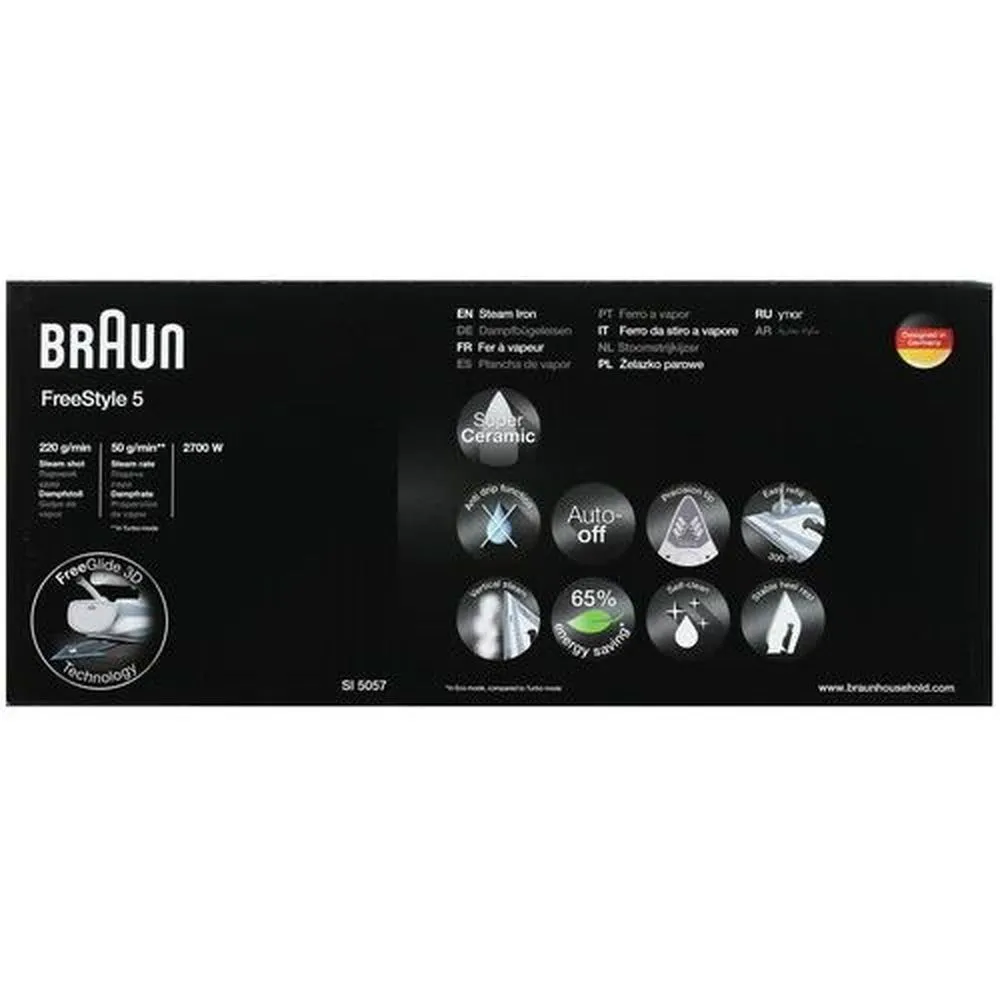 Утюг Braun FreeStyle 5 SI 5057 RD (0127406020) - фото 9