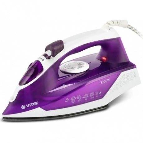 Утюг Vitek VT-8308 2200Вт фиолетовый/белый