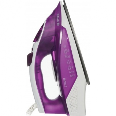 Утюг Vitek VT-8308 2200Вт фиолетовый/белый - фото 14