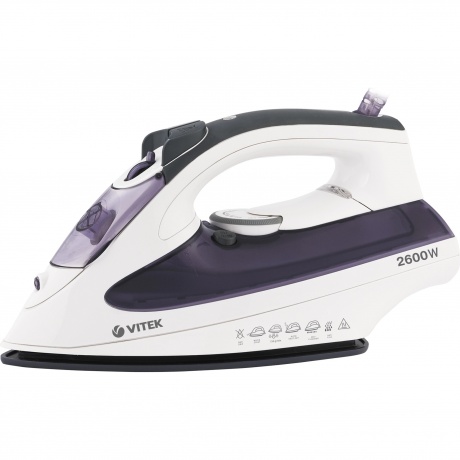 Утюг Vitek VT-8356 2600Вт белый/серый - фото 1