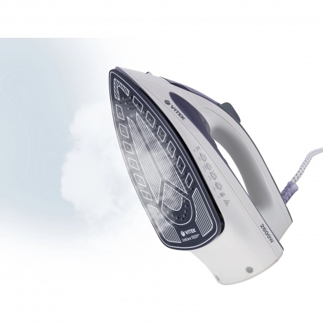 Утюг Vitek VT-8356 2600Вт белый/серый - фото 5