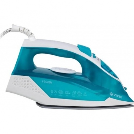 Утюг Vitek 8307-VT-01 2400Вт бирюзовый/белый - фото 6
