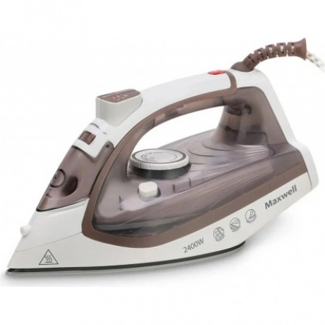 Утюг Maxwell MW-3047 2400Вт белый/коричневый