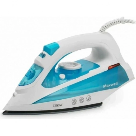 Утюг Maxwell MW-3055B 2200Вт белый/голубой
