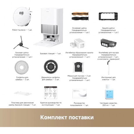 Робот-пылесос Dreame Robot Vacuum L40s Ultra (RLL22SE) White - фото 13