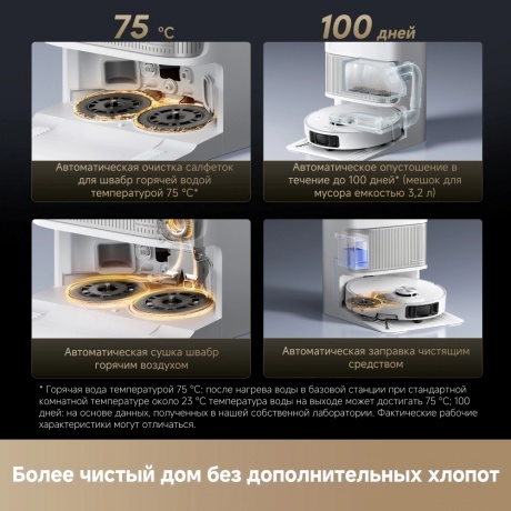 Робот-пылесос Dreame Robot Vacuum L40s Ultra (RLL22SE) White - фото 7