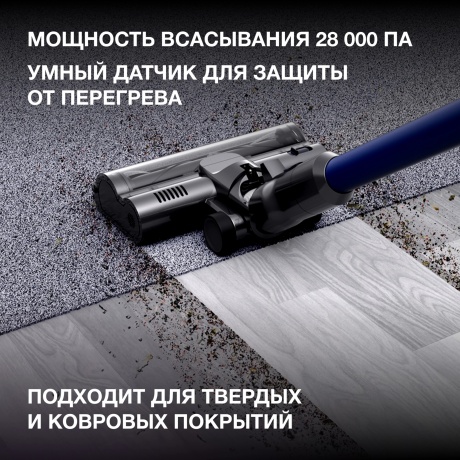 Пылесос Hyundai HYV-S7970 500Вт серый/синий - фото 25