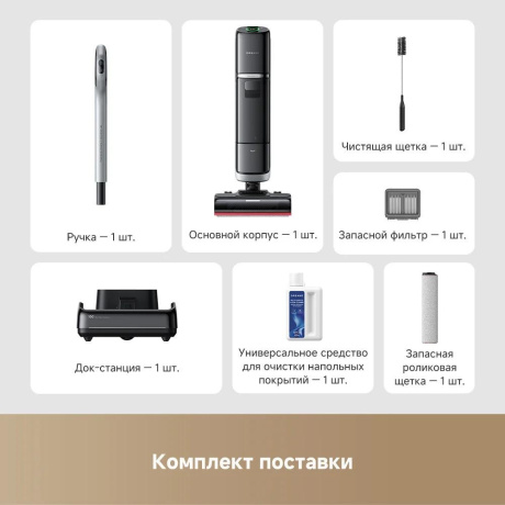 Пылесос беспроводной моющий Dreame H15 Pro Heat (HHR48A) - фото 12