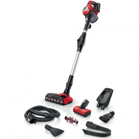 Вертикальный пылесос (handstick) Bosch BCS711PET черный/красный - фото 2