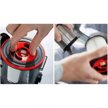 Вертикальный пылесос (handstick) Bosch BCS711PET черный/красный - фото 7
