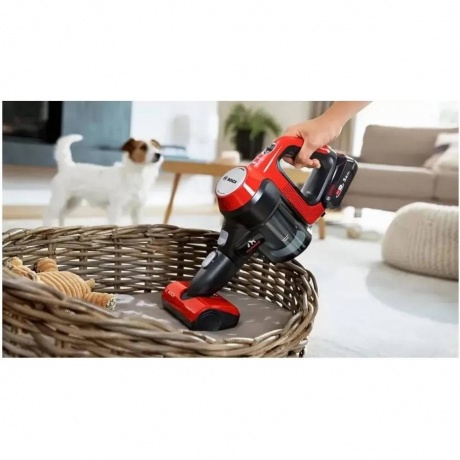 Вертикальный пылесос (handstick) Bosch BCS711PET черный/красный - фото 9