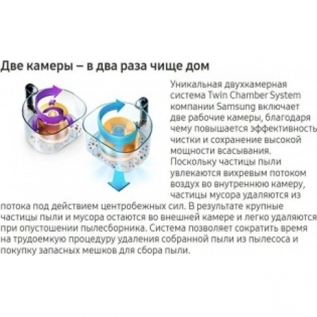 Пылесос Samsung VCC4520S3S/XEV White/Black - фото 7