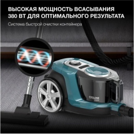 Пылесос Hyundai HYV-C3950 2220Вт темно-зеленый/черный - фото 20