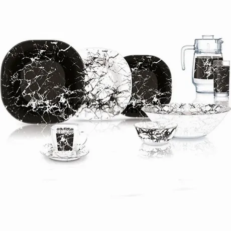 Набор столовый CARINA MARBLE BLACK 44 предмета LUMINARC V2709