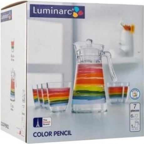 Набор питьевой LUMINARC КОЛОР ПЕНСИЛ 7 предметов