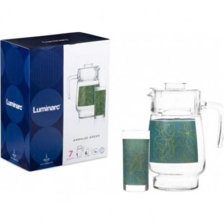Набор питьевой ANNALEE GREEN 7 предметов LUMINARC Q9255