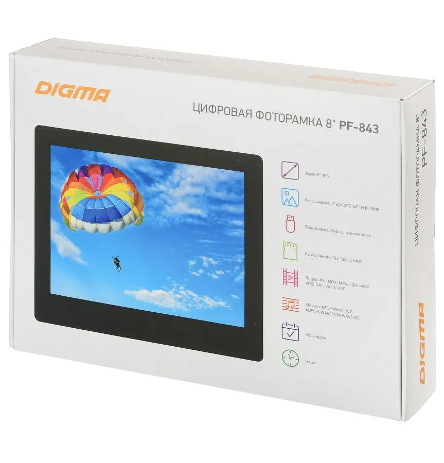 Цифровая фоторамка DIGMA PF-843 black - фото 13