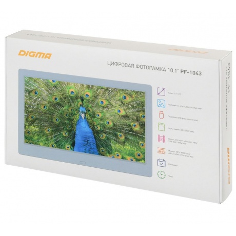 Цифровая фоторамка DIGMA PF-1043 white - фото 18