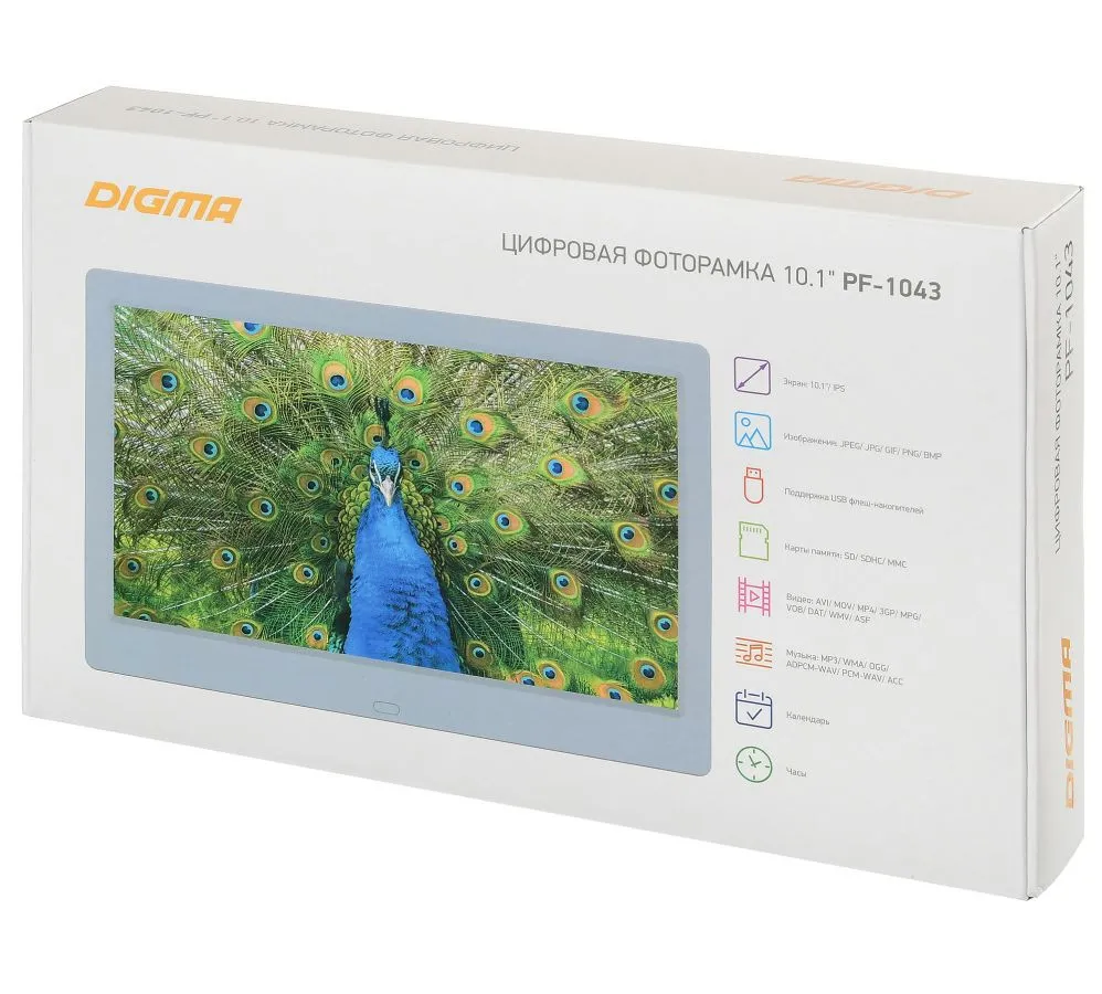 Цифровая фоторамка DIGMA PF-1043 white - фото 18
