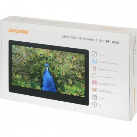 Цифровая фоторамка DIGMA PF-1043 black - фото 18
