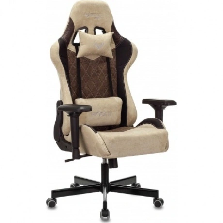 Кресло игровое Бюрократ Zombie VIKING 7 KNIGHT Fabric коричневый...