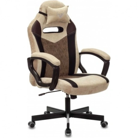 Кресло игровое Бюрократ Zombie VIKING 6 KNIGHT Fabric коричневый...